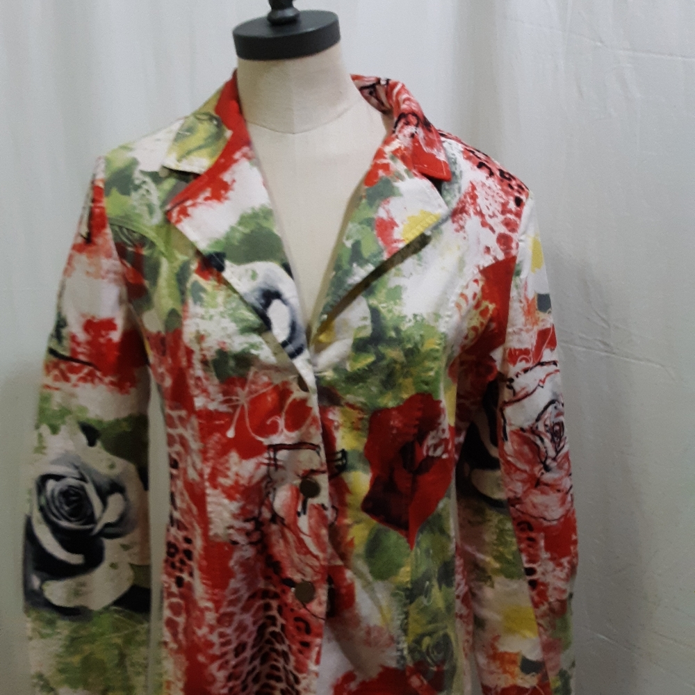 Diego Jacket Sz L EUC. Bright colors